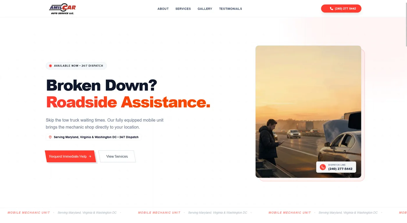 Amilcar Auto Service - Software Case Study by Dizaio